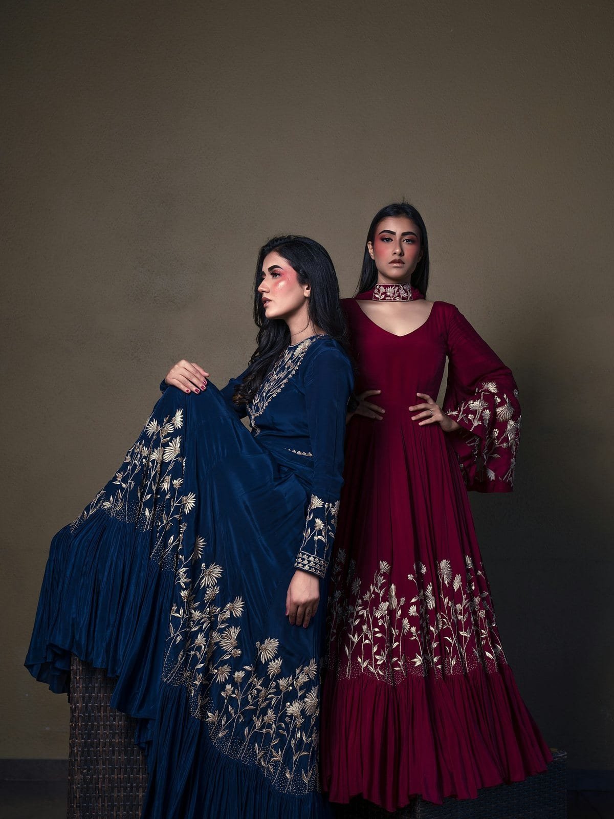 Midnight Anarkali Frock