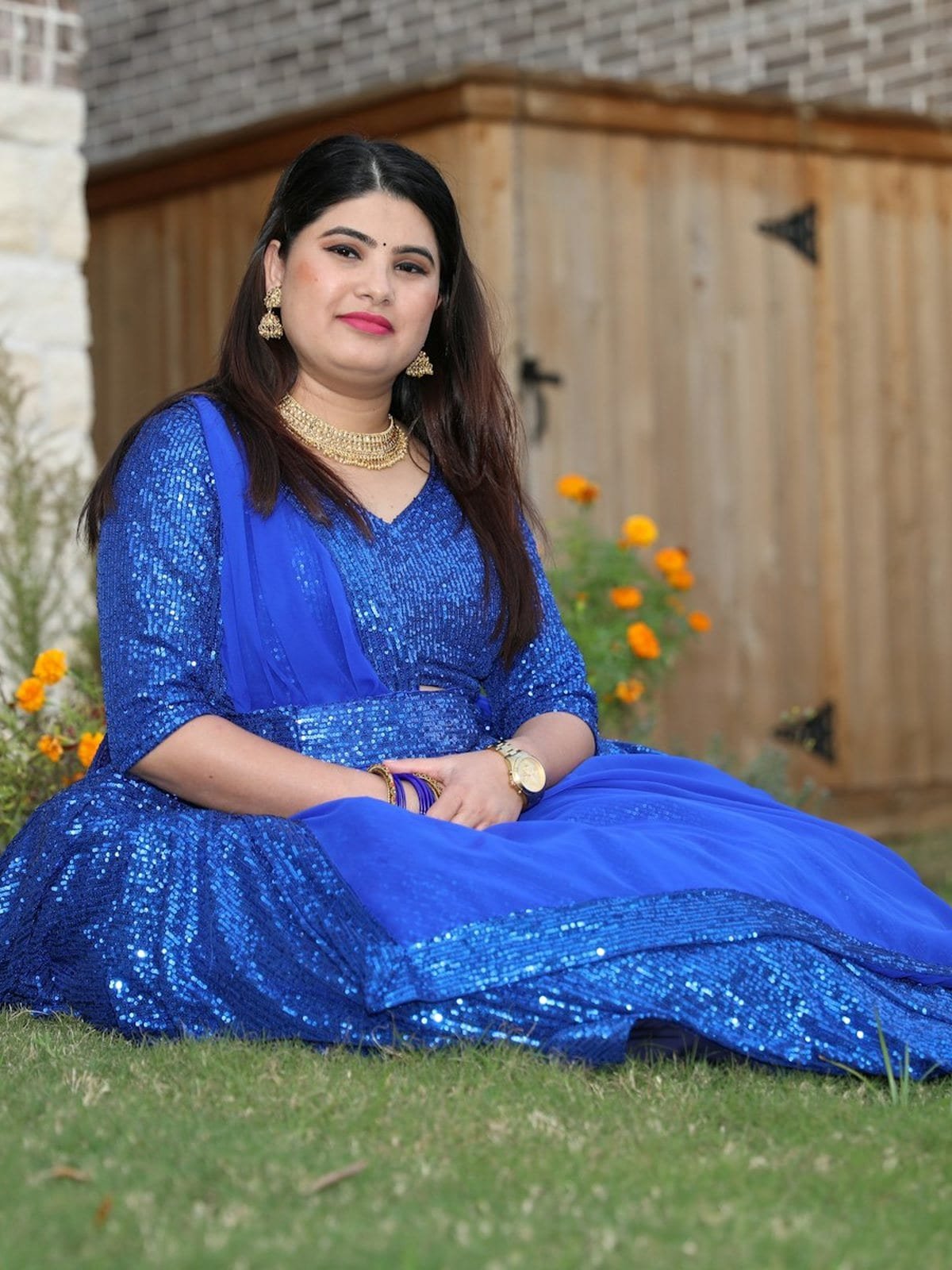 Sapphire Georgette Maxi